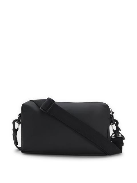 BOSS FAUX-LEATHER CROSSBODY BAG WITH REFLECTIVE LOGO