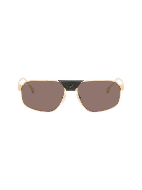 Cartier Gold 'Santos de Cartier' Sunglasses