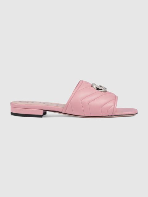 GUCCI Women's slide sandal with Double G