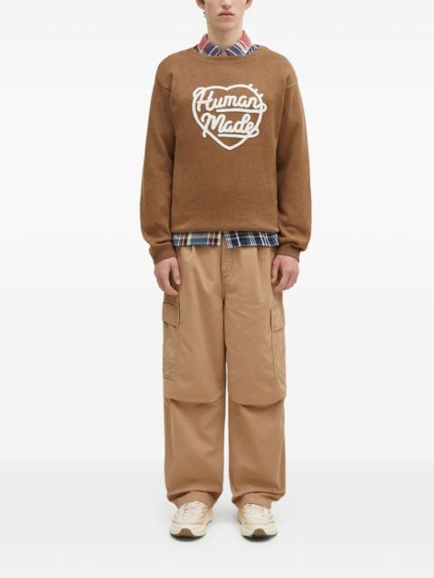 Human Made heart-logo sweater
