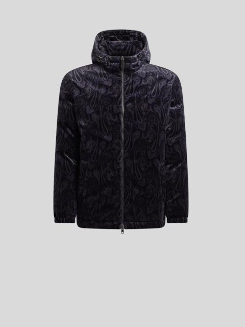 Etro COTTON VELVET DOWN JACKET WITH PAISLEY MOTIF