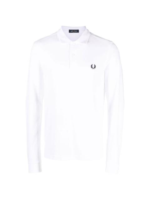 Fred Perry crest-motif polo shirt