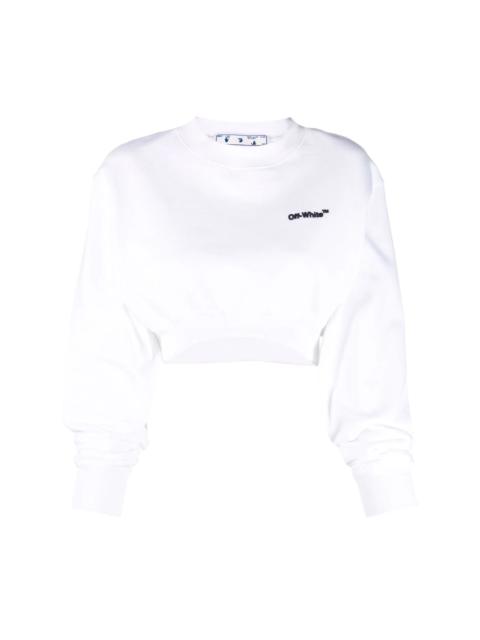 Off-White Helvetica cropped sweatshirt