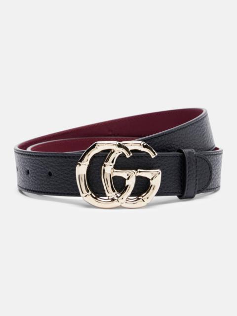 GUCCI GG leather belt
