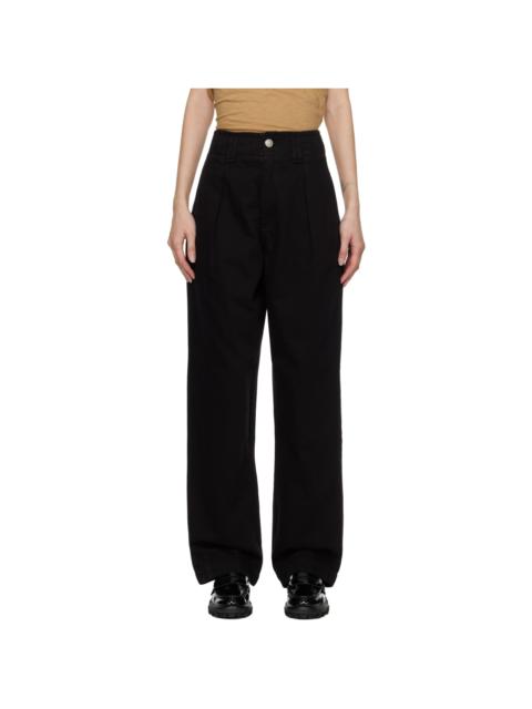 rag & bone Black Pleated Jeans