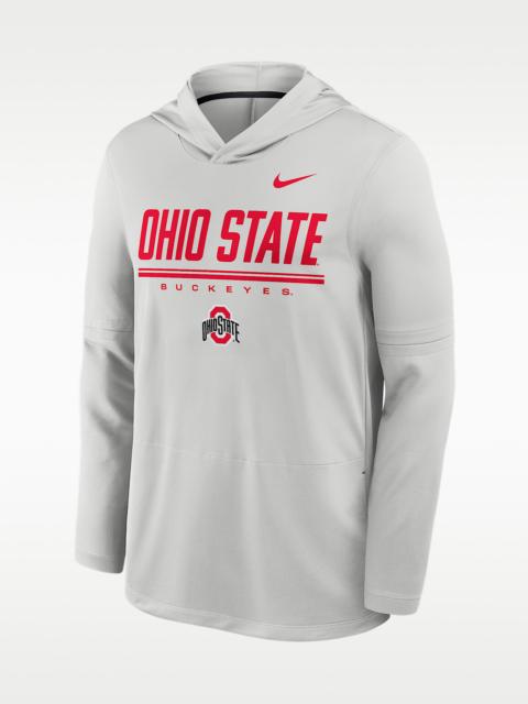 Nike Ohio State Sideline Men's Nike Dri-FIT College Long-Sleeve Hooded Top