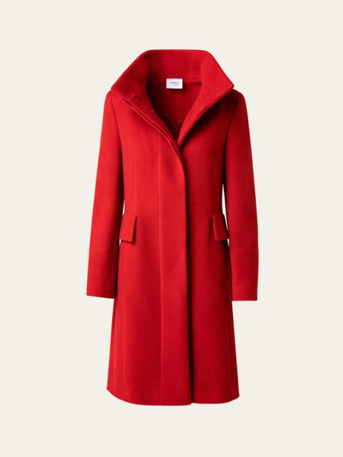 AKRIS Duffle Knee-Length Wool Coat