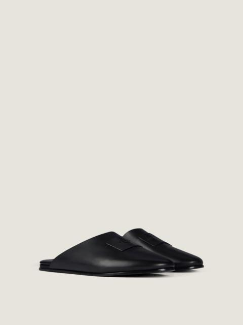 Givenchy LABEL FLAT MULES IN NAPPA LEATHER
