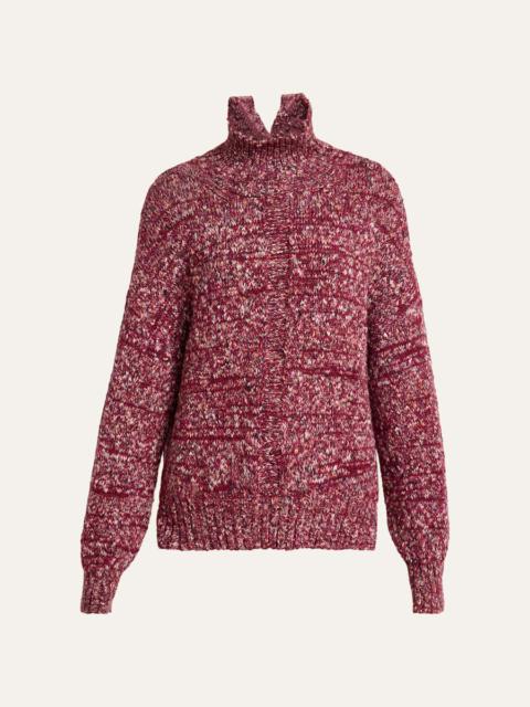 Proenza Schouler Sol Melange Knit Turtleneck Sweater