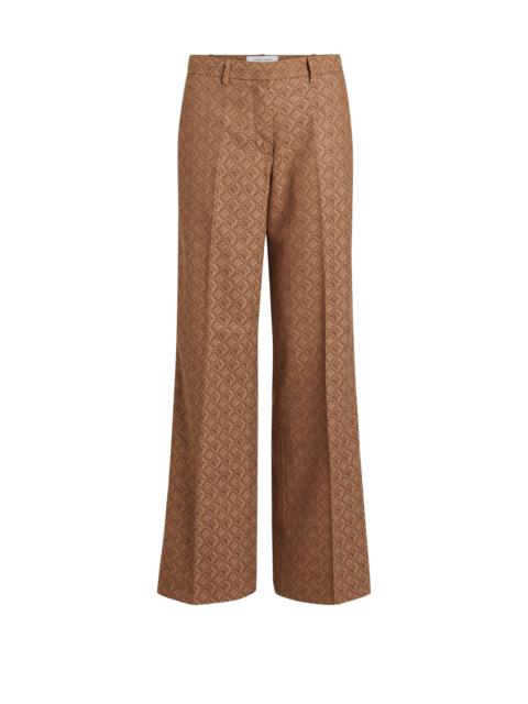 Marine Serre Regenerated Moon Diamant straight-leg trousers, farfetch