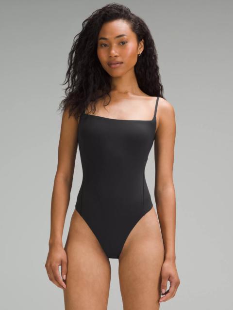 lululemon Wundermost Ultra-Soft Nulu Square-Neck Spaghetti-Strap Bodysuit