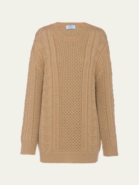 Prada Woven Wool Knit Sweater