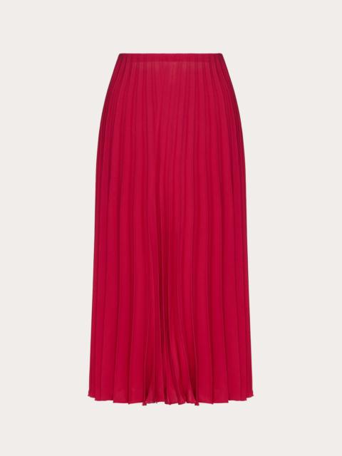 Valentino Pleated Georgette Skirt