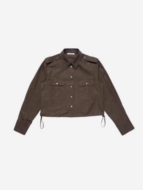Acne Studios Button-up over shirt - Cacao brown