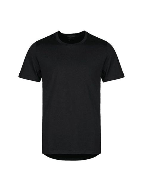 Nike Nike Dri-Fit Solid Color Short-sleeved T-shirt 'Black' 928016-010