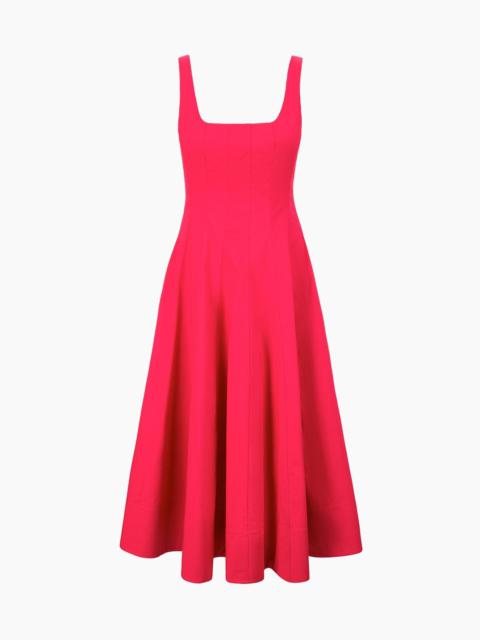 STAUD STAUD WELLS DRESS CHERRY