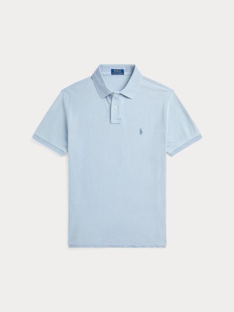 Polo Ralph Lauren Custom Slim Fit Indigo Mesh Polo Shirt