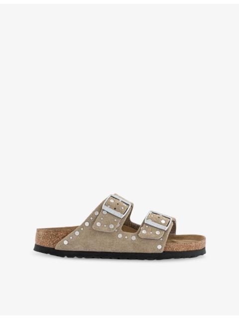 BIRKENSTOCK Arizona Two-Strap Suede Flat Sandals