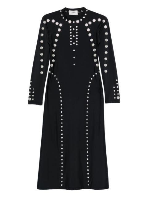 COPERNI metallic-embellished long-sleeve dress