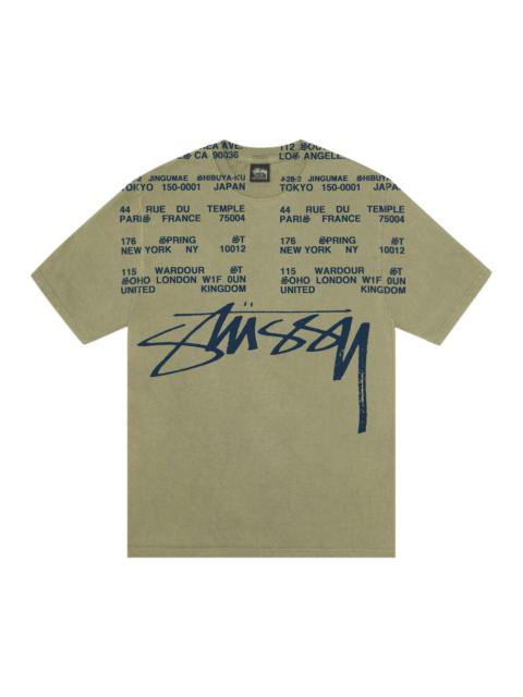 Stüssy Stussy Locations Tee Pigment Dyed 'Olive'