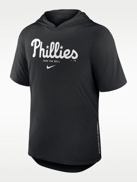 Nike Philadelphia Phillies Arched Wordmark Men's Nike Dri-FIT MLB Hooded T-Shirt