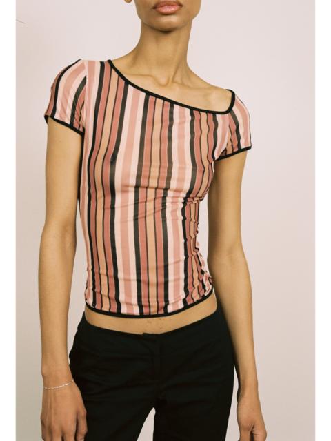 miaou MIMI TEE - SALMON STRIPE