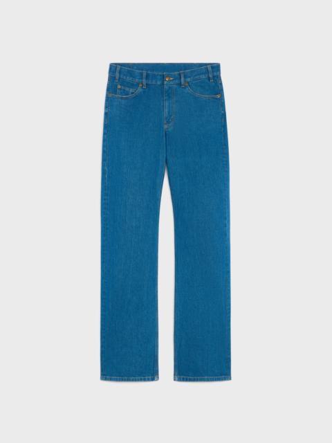 CELINE FLARED JEANS IN COTTON DENIM