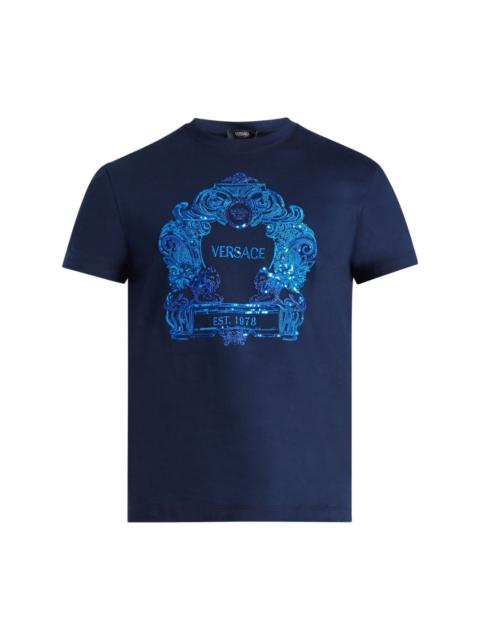 Versace Cartouche cotton T-shirt