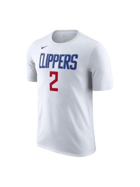 Nike Men's Nike NBA Basketball Sports Printing Short Sleeve Los Angeles Clippers Leonard No. 2 White T-Sh