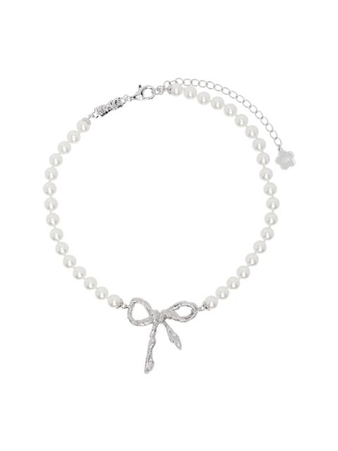 SHUSHU/TONG YVMIN Edition Twisted Rope Bow Pearl Necklace