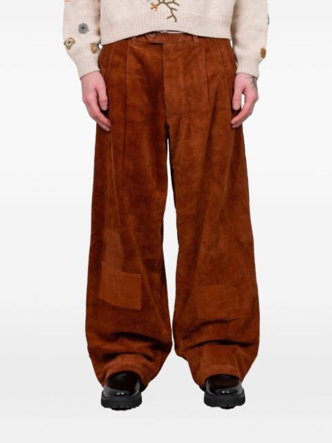 Story mfg. Lush corduroy patch trousers
