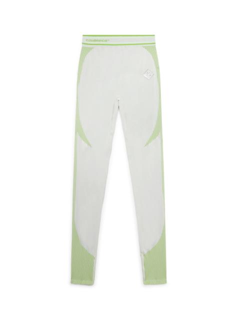 CASABLANCA Grey and Lime Seamless Leggings