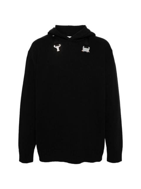 1017 ALYX 9SM buckle-detail cotton hoodie