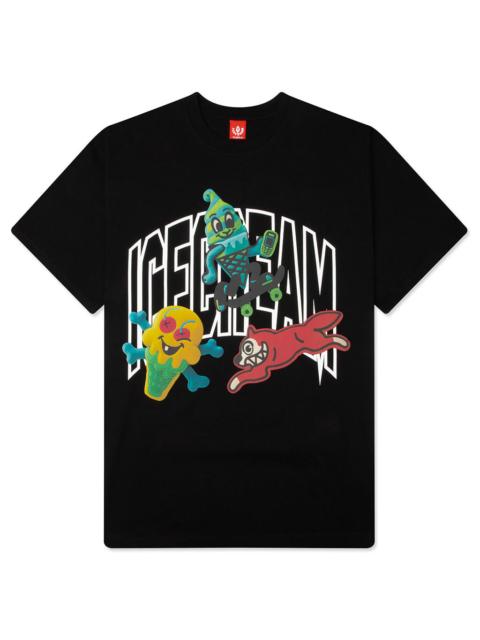 ICECREAM MARSHMALLOW S/S TEE - BLACK