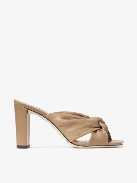 JIMMY CHOO Avenue 85
Biscuit Nappa Leather Mules