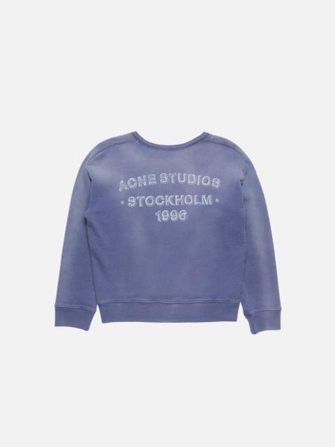 Acne Studios Washed logo sweatshirt - Navy