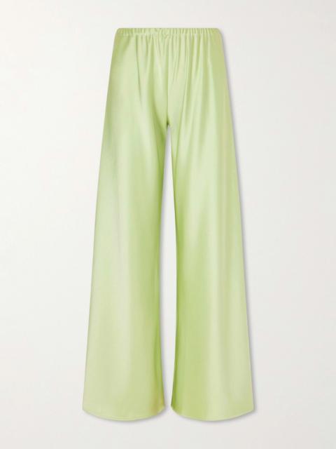 LA LIGNE Colby Satin Wide-leg Pants