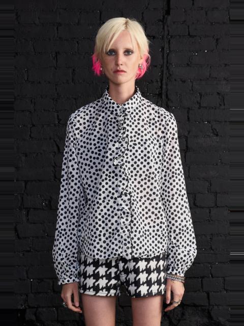 R13 RUFFLE BLOUSE