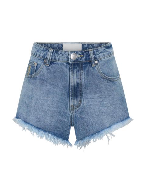 ONE TEASPOON Renegades High Waist Denim Shorts - Pretty Blue