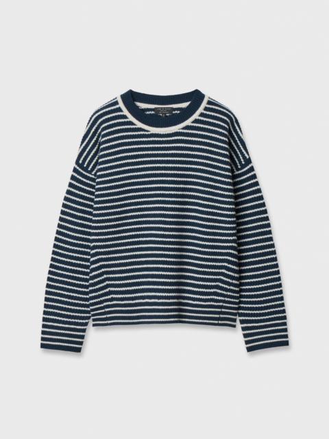 rag & bone Gigi Striped Cashmere Crewneck
