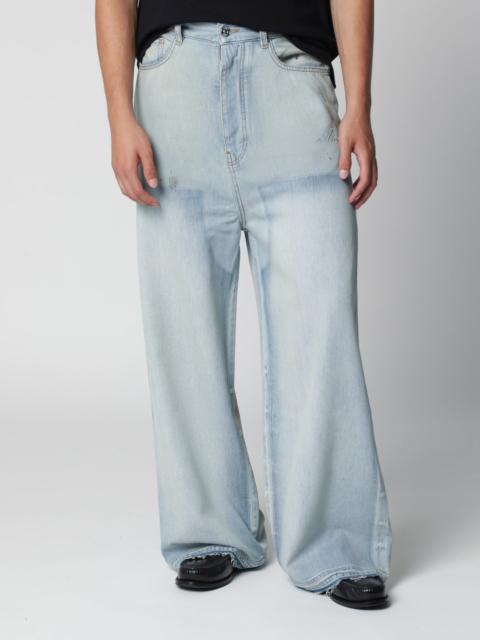 AMIRI Light blue washed wide-leg jeans