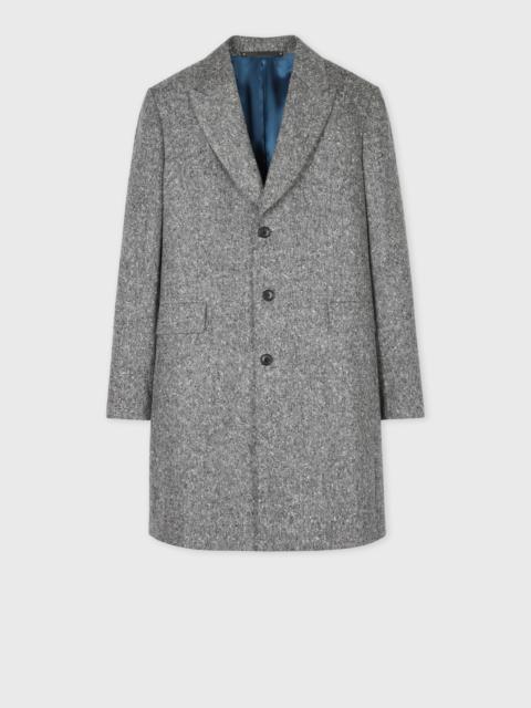 Paul Smith Grey Flecked Wool Epsom Coat