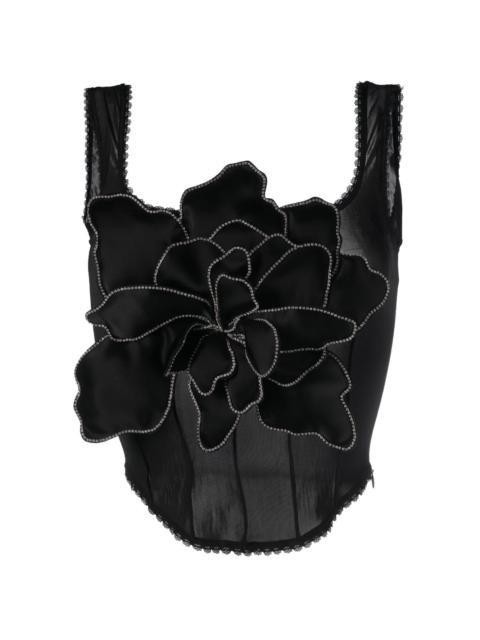 MACH & MACH Lotus Blossom corset top