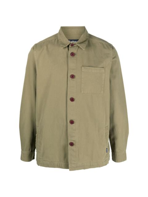 patch-pocket cotton shirt