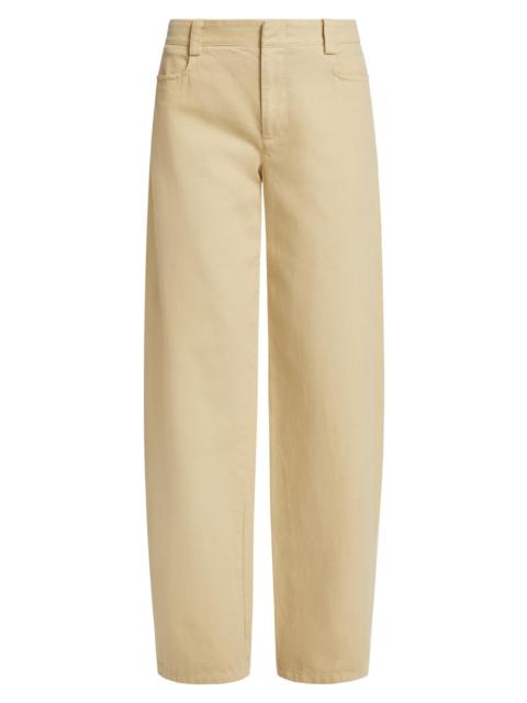Vince Women's Washed Twill Wide-Leg Pants - Haystack