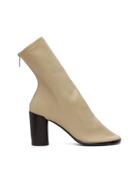 Lemaire Beige 80mm Glove Ankle Boots