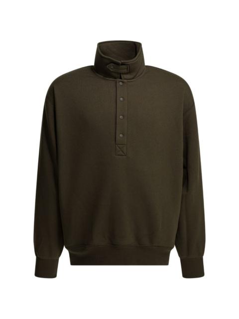 DAIWA PIER39 button high-neck sweatshirt