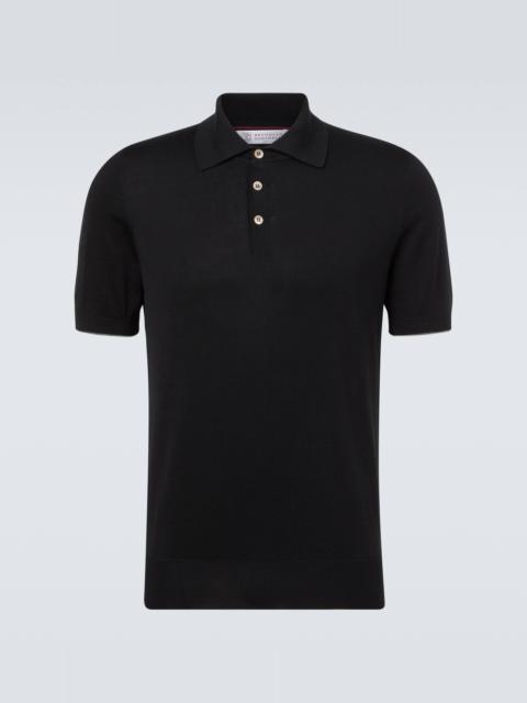 Brunello Cucinelli Cotton piqué polo shirt