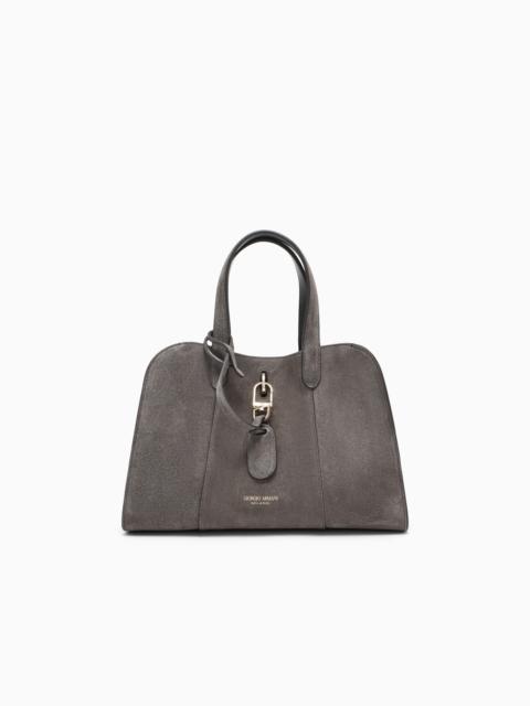 GIORGIO ARMANI SMALL SUEDE TOTE BAG