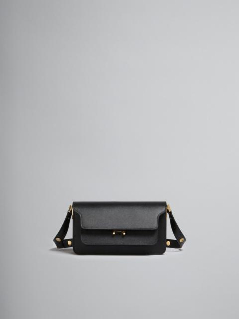 Marni TRUNK BAG E/W IN BLACK SAFFIANO LEATHER